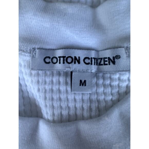 NWT COTTON CITIZEN Cooper Thermal Waffle Crew Neck Shirt Men Long Sleeves Sz M - Picture 4 of 5